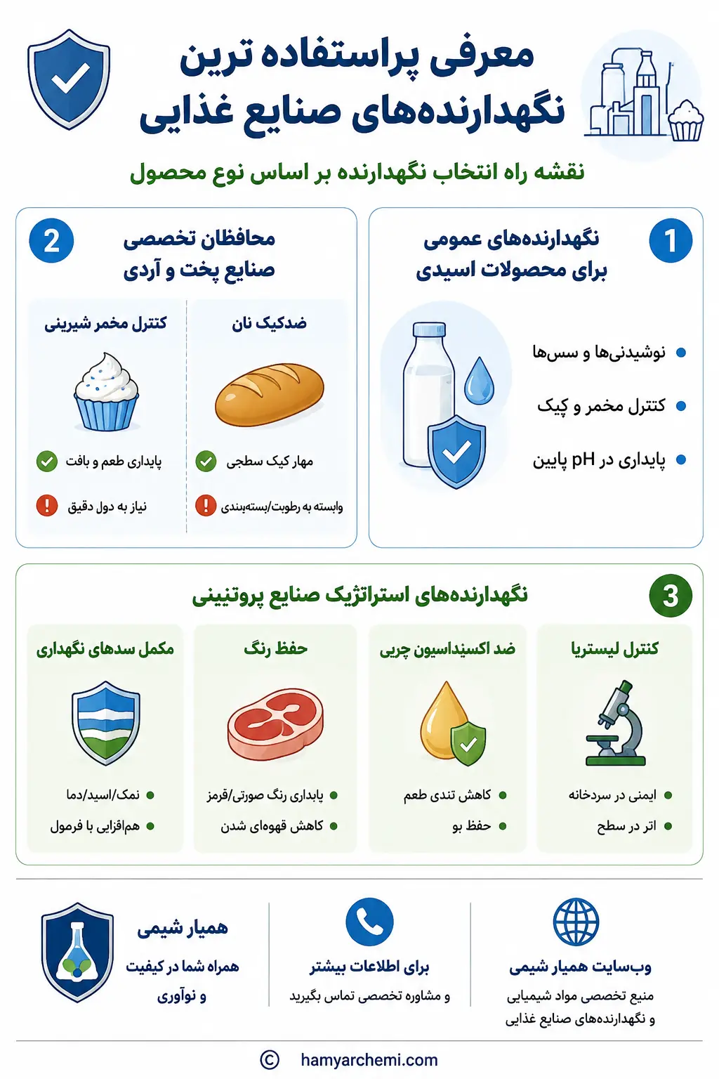 Introduction to the most widely used preservatives in the food industry infographic