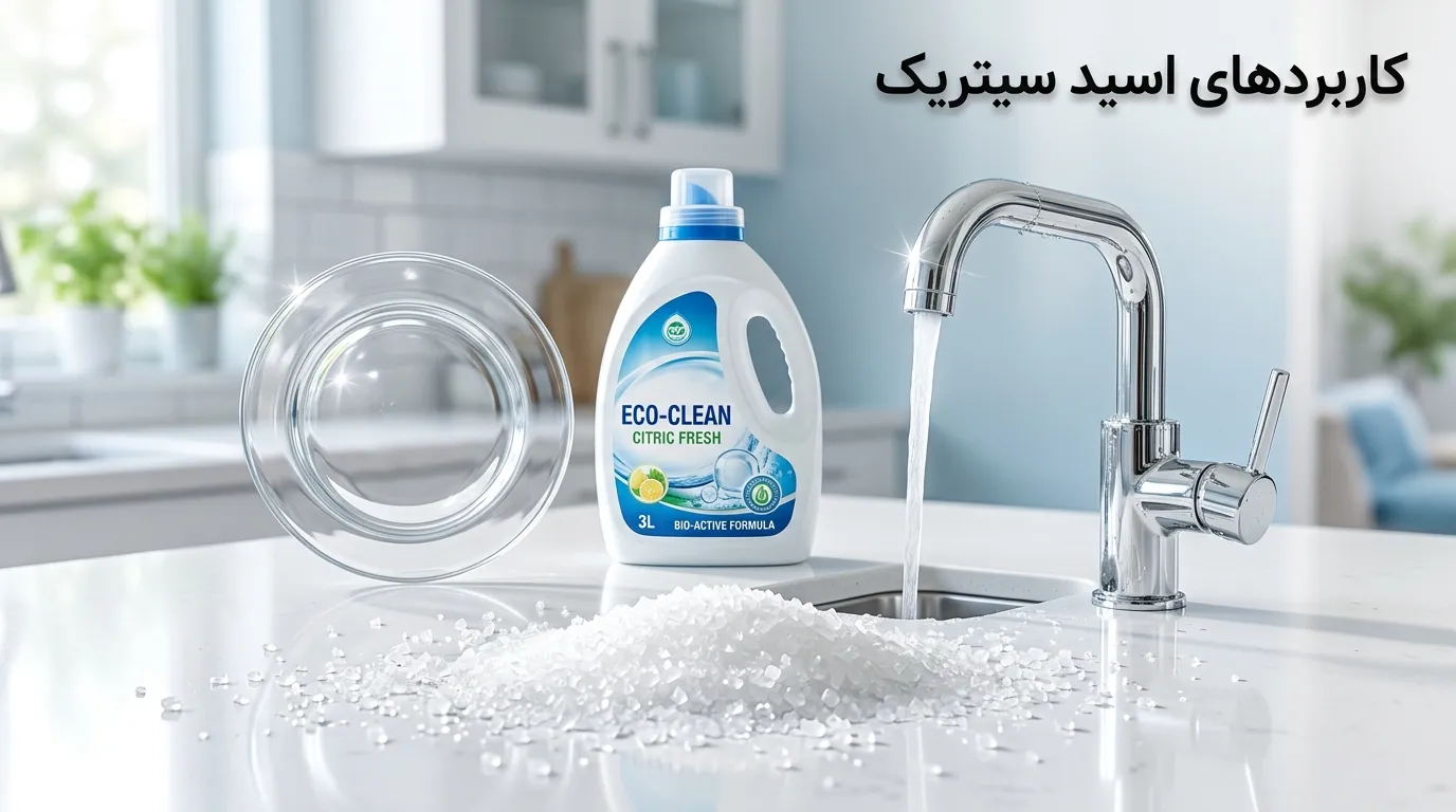 اسید سیتریک در مواد شوینده و نقش آن در رسوب‌زدایی