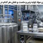 مهم ترین مواد اولیه پنیر و ماست و نقش هر کدام در کیفیت نهایی