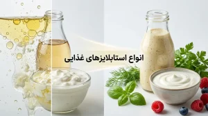 انواع استابلایزر در صنایع غذایی کدام اند؟ راهنمای انتخاب برای بهبود بافت و ماندگاری