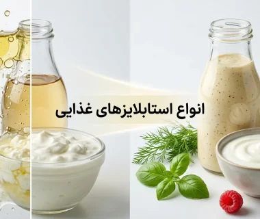 انواع استابلایزر در صنایع غذایی کدام اند؟ راهنمای انتخاب برای بهبود بافت و ماندگاری