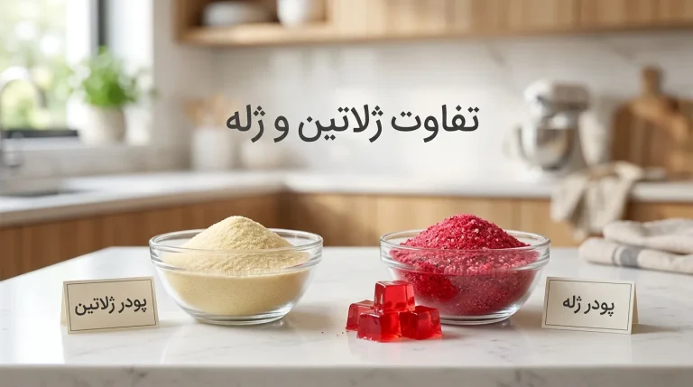 فرق پودر ژلاتین با پودر ژله در چیست؟ بررسی تفاوت و کاربردها