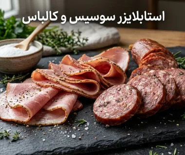 استابلایزر سوسیس و کالباس چیست؟ راز بافت منسجم و بی‌نقص فرآورده‌های گوشتی