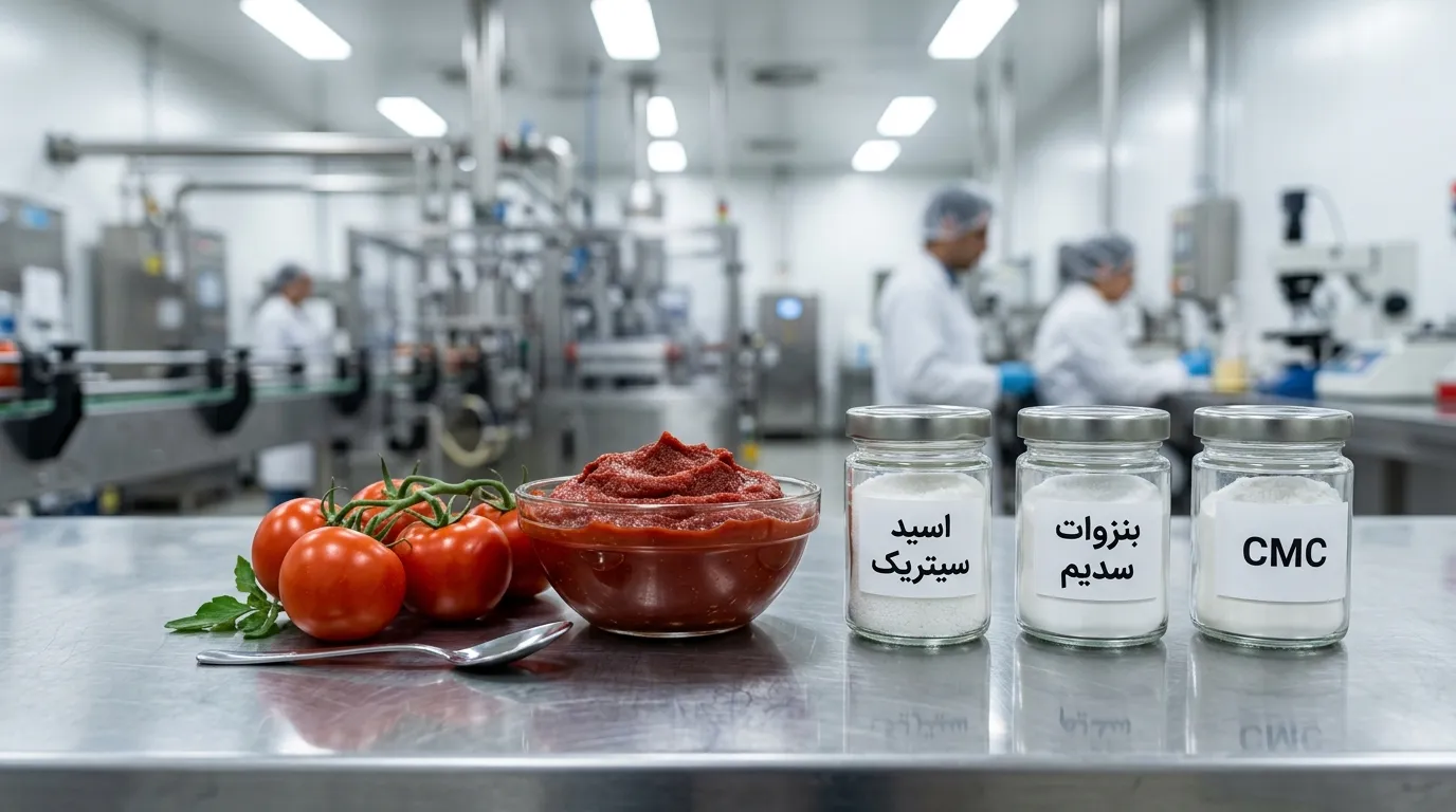 ترکیبات رب گوجه فرنگی صنعتی؛ داخل رب کارخانه‌ای چه هست؟