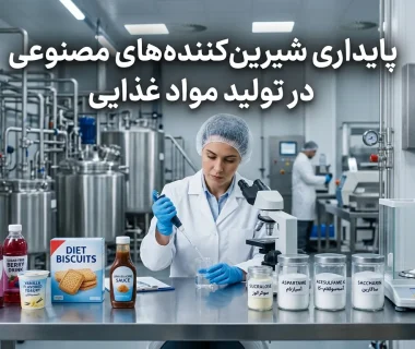بررسی پایداری شیرین‌کننده‌های مصنوعی در فرآیندهای تولید مواد غذایی و تاثیر آن‌ها بر طعم، بافت و ماندگاری