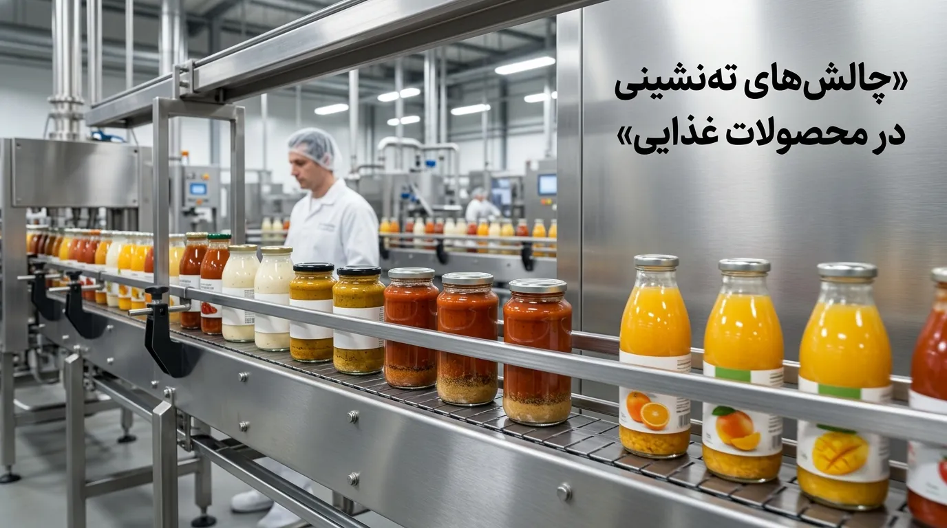 راهنمای جامع حل مشکل ته‌نشینی در صنایع غذایی؛ از عیب‌یابی فرمولاسیون تا پایداری بافت