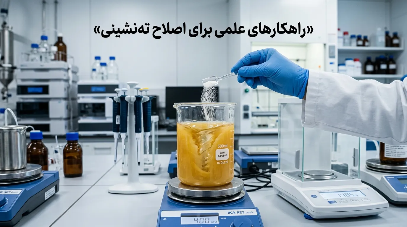 رایج‌ترین مشکلات ته‌نشینی در محصولات غذایی و روش‌های اصلاح آن