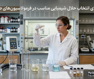 راهنمای کاربردی انتخاب حلال شیمیایی در فرمولاسیون‌های صنعتی بر اساس سرعت تبخیر و قدرت حل‌کنندگی