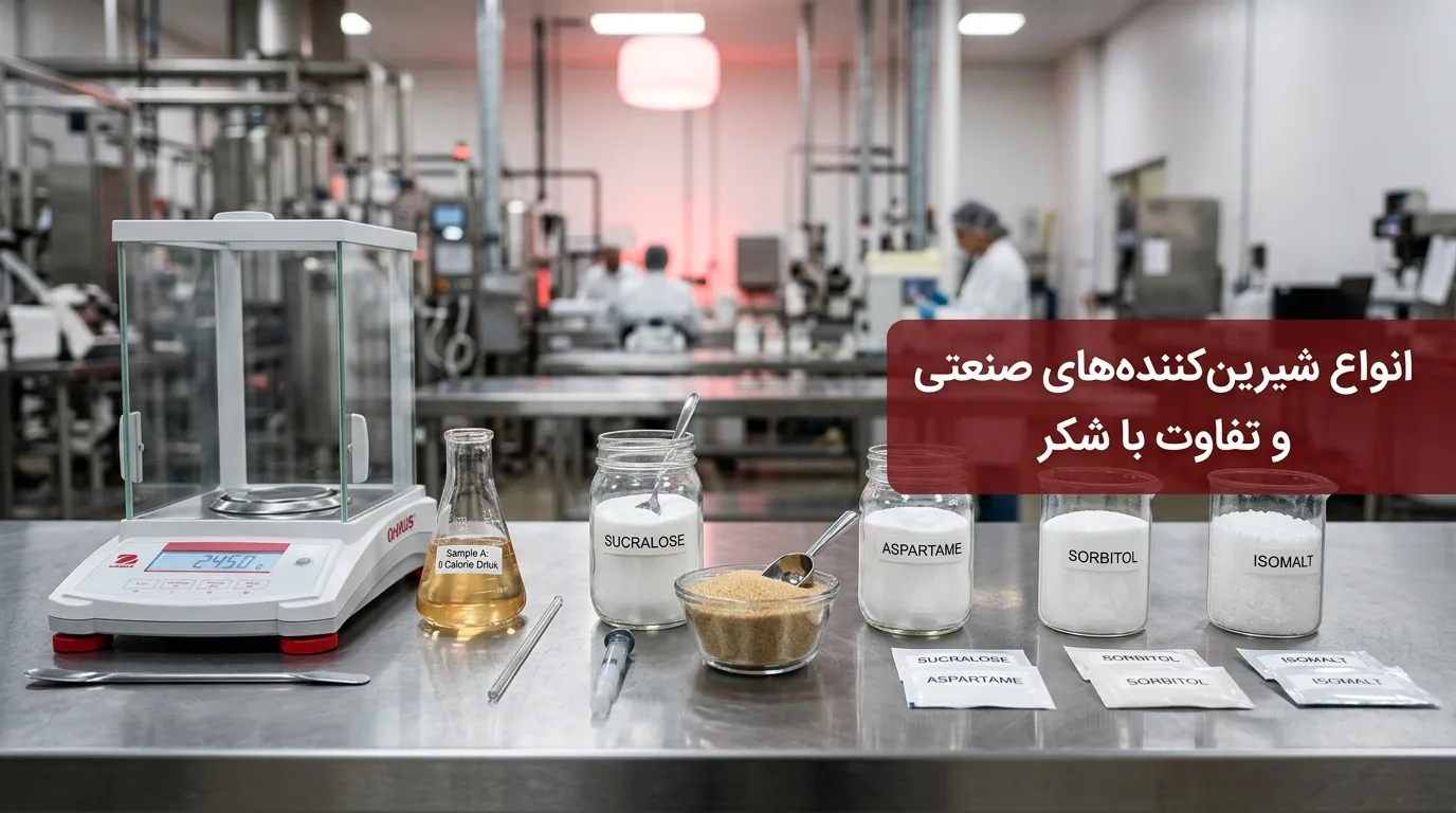 انواع شیرین‌کننده‌های صنعتی کدام‌اند و هرکدام چه کاربردی دارند؟ مقایسه با شکر طبیعی