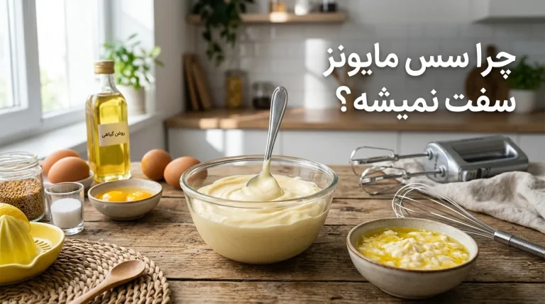 چرا سس مایونز سفت نمیشه و چگونه درستش کنیم؟ + راه حل فوری