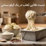 برای یک کیلو بستنی چقدر ثعلب لازم است؟ + راهنمای دقیق