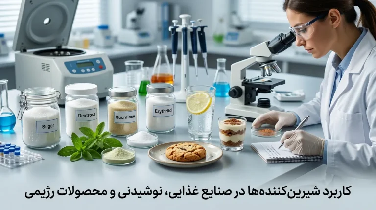 کاربرد شیرین‌کننده‌ها در صنایع غذایی، نوشیدنی و محصولات رژیمی