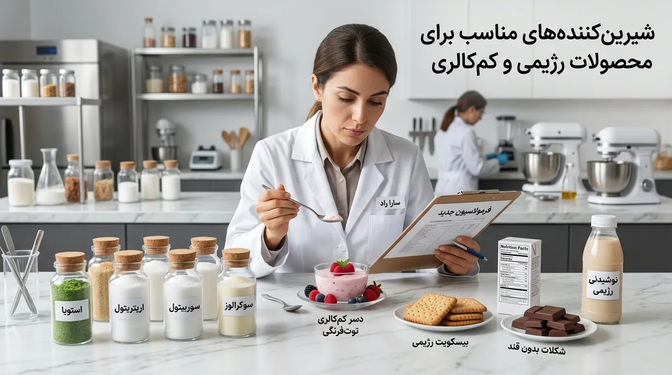 کاربرد شیرین‌کننده‌ها در صنایع غذایی، نوشیدنی و محصولات رژیمی