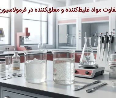 مواد غلیظ‌کننده و معلق‌کننده چه فرقی دارند؟ مقایسه نقش هرکدام در پایداری و بافت محصول