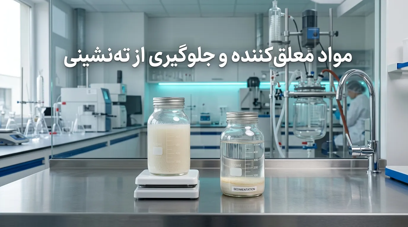 راز پایداری محصولات: مواد معلق‌کننده چگونه از ته‌نشینی جلوگیری می‌کنند؟