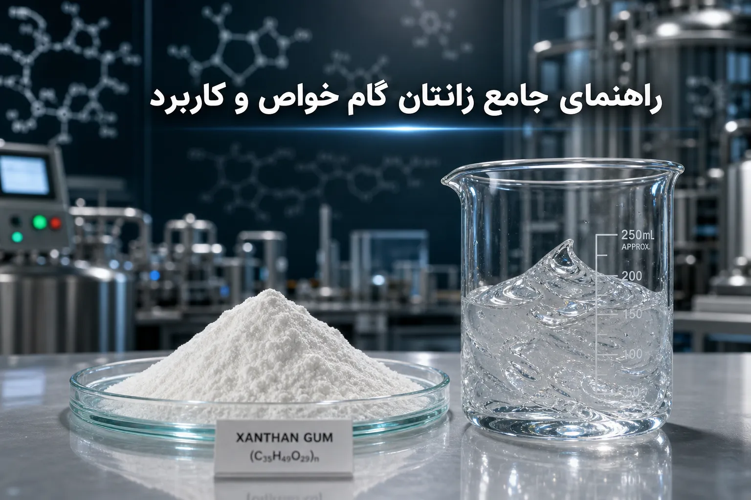 زانتان گام چیست؟ معرفی خواص، انواع گرید و کاربردهای مختلف در صنایع غذایی، دارویی و صنعتی