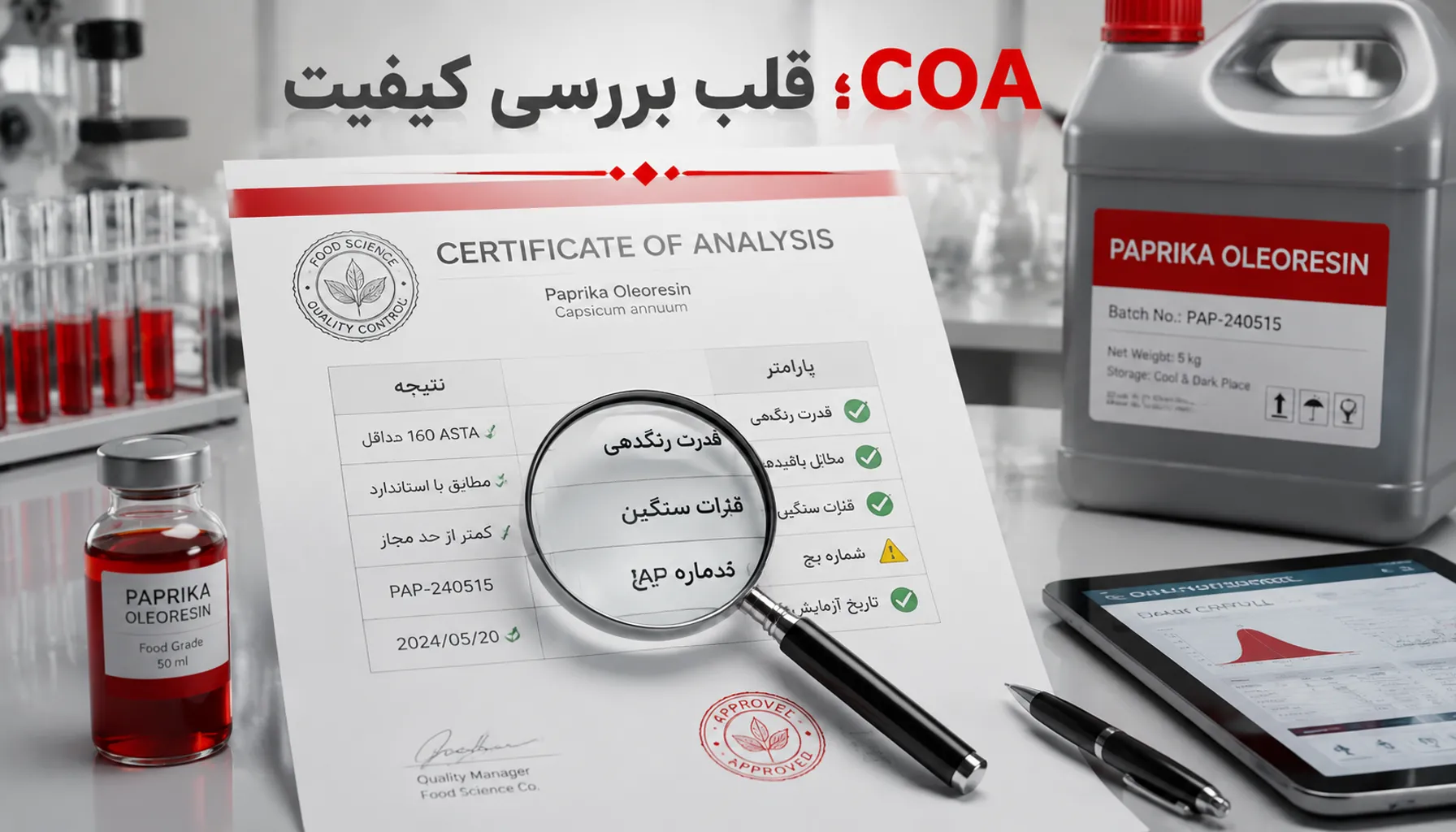 رنگ پاپریکا چیست؟ | راهنمای کامل خرید با بررسی CU و COA