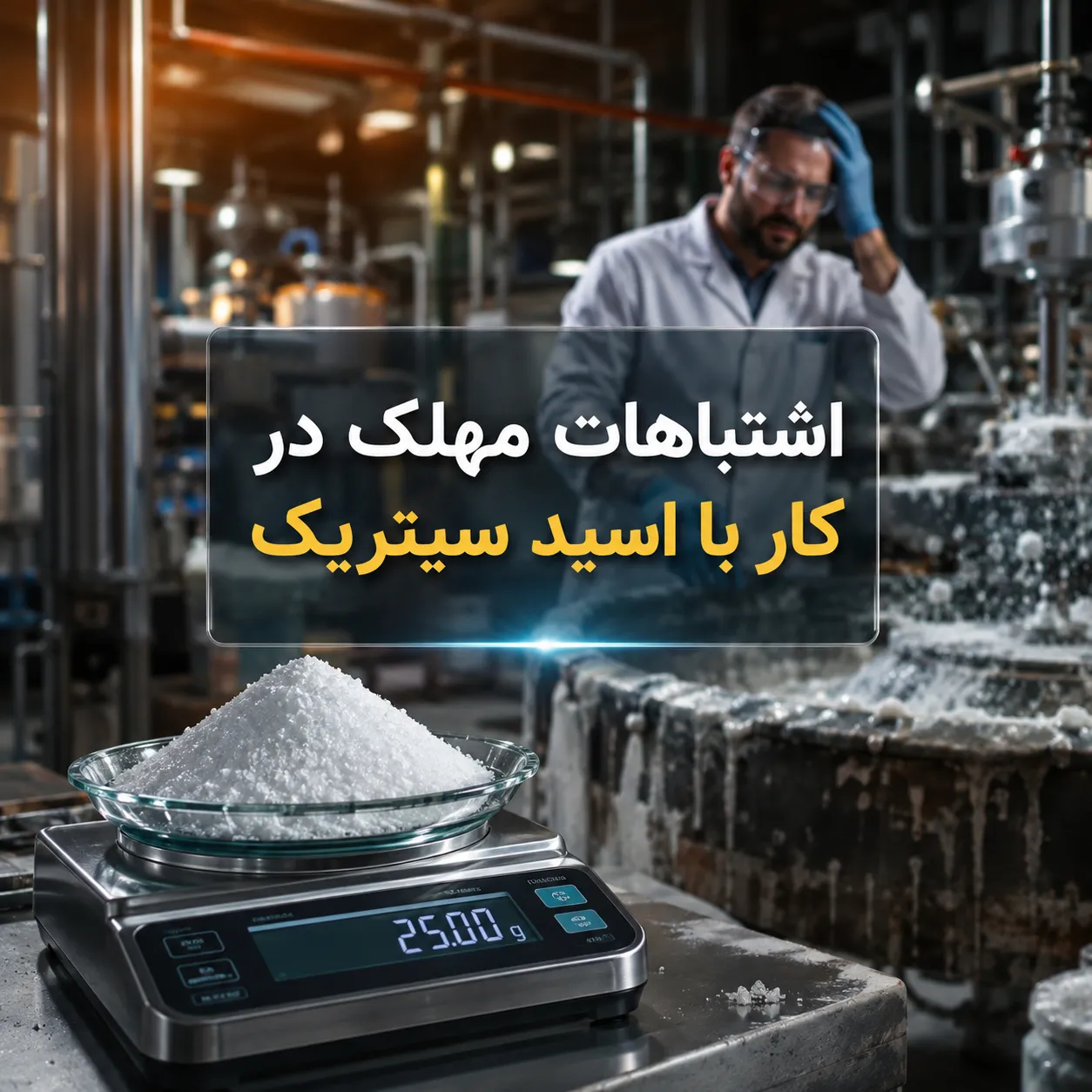 اشتباه مهلکی که کارگاه‌های کوچک هنگام اضافه کردن اسید سیتریک مرتکب می‌شوند و بار ارسالی برگشت می‌خورد چیست؟