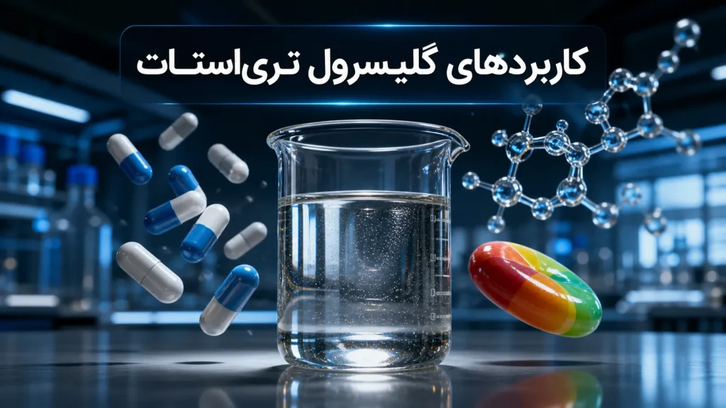 گلیسرول تری‌استات در صنایع غذایی، دارویی و شیمیایی چه کاربردی دارد؟