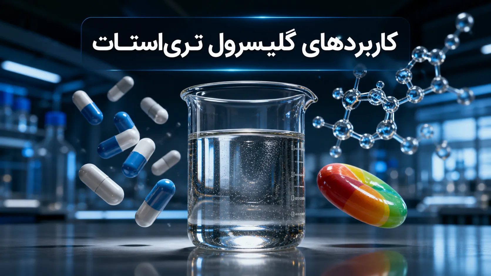گلیسرول تری‌استات در صنایع غذایی، دارویی و شیمیایی چه کاربردی دارد؟