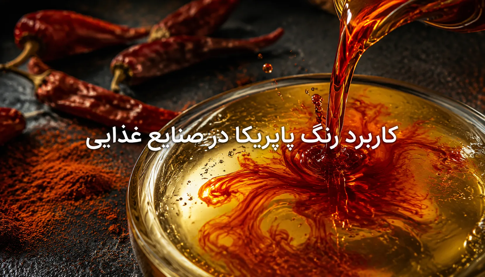 بررسی کاربرد رنگ پاپریکا در صنایع غذایی و فرآورده‌های روغنی و چرب؛ راهنمای ثبات رنگ و کیفیت محصول