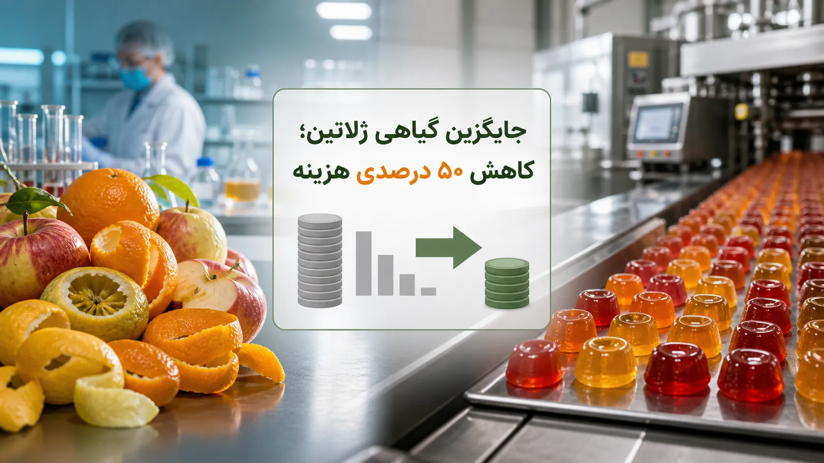 جایگزین ارزان‌قیمت و گیاهی برای ژلاتین؛ چطور هزینه تولید پاستیل را به نصف برسانید؟